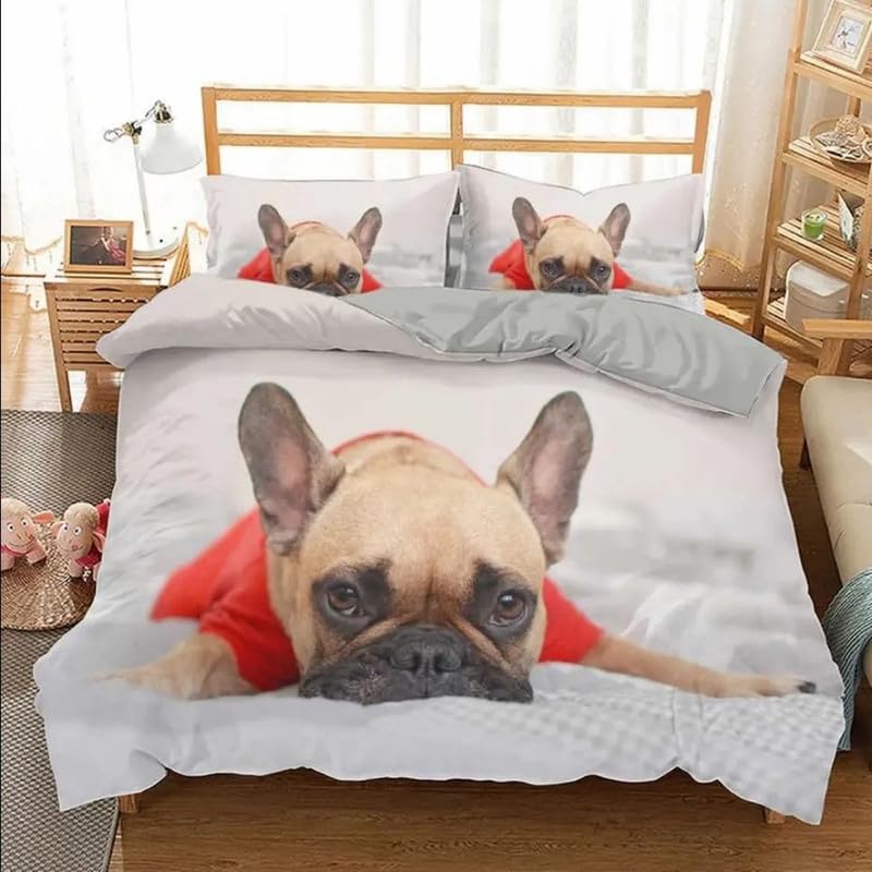 Funda nórdica cama 150 de pitbull 220x240 cm con dos fundas de almohada 50x75 en microfibra suave