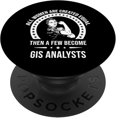 Gis Analyst Camisas para mujer  Gis Analyst PopSockets PopGrip agarre intercambiable para teléfonos y tabletas