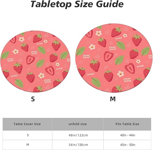 Vista 105 de Delerain Mantel redondo ajustable de bolas de Navidad, mantel redondo impermeable con borde elástico, lavable, para interiores y exteriores, se