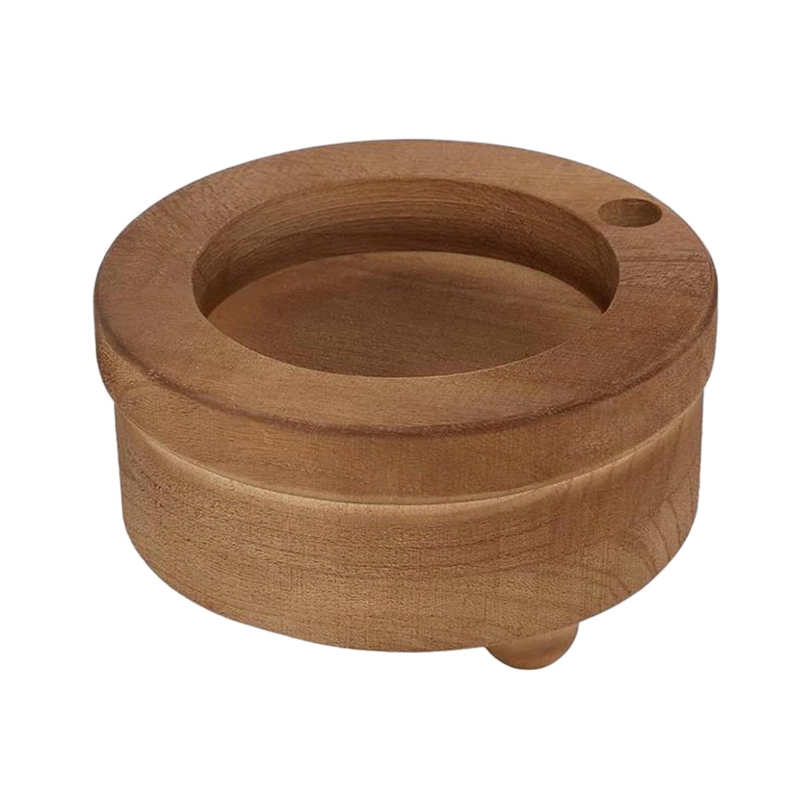 Soporte de madera para tazas individual y estante de almacenamiento rústico