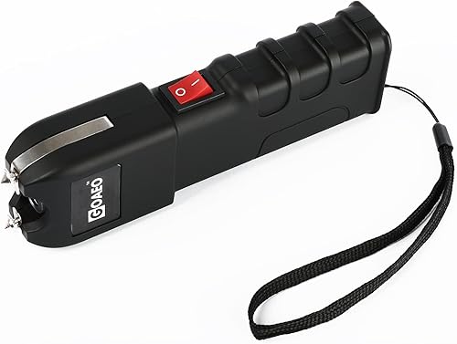 Miniatura 2 de Pistola paralizante - 59 mil millones de pistola aturdidora resistente con linterna LED, incluye correa de muñeca y funda para cinturón (negro)