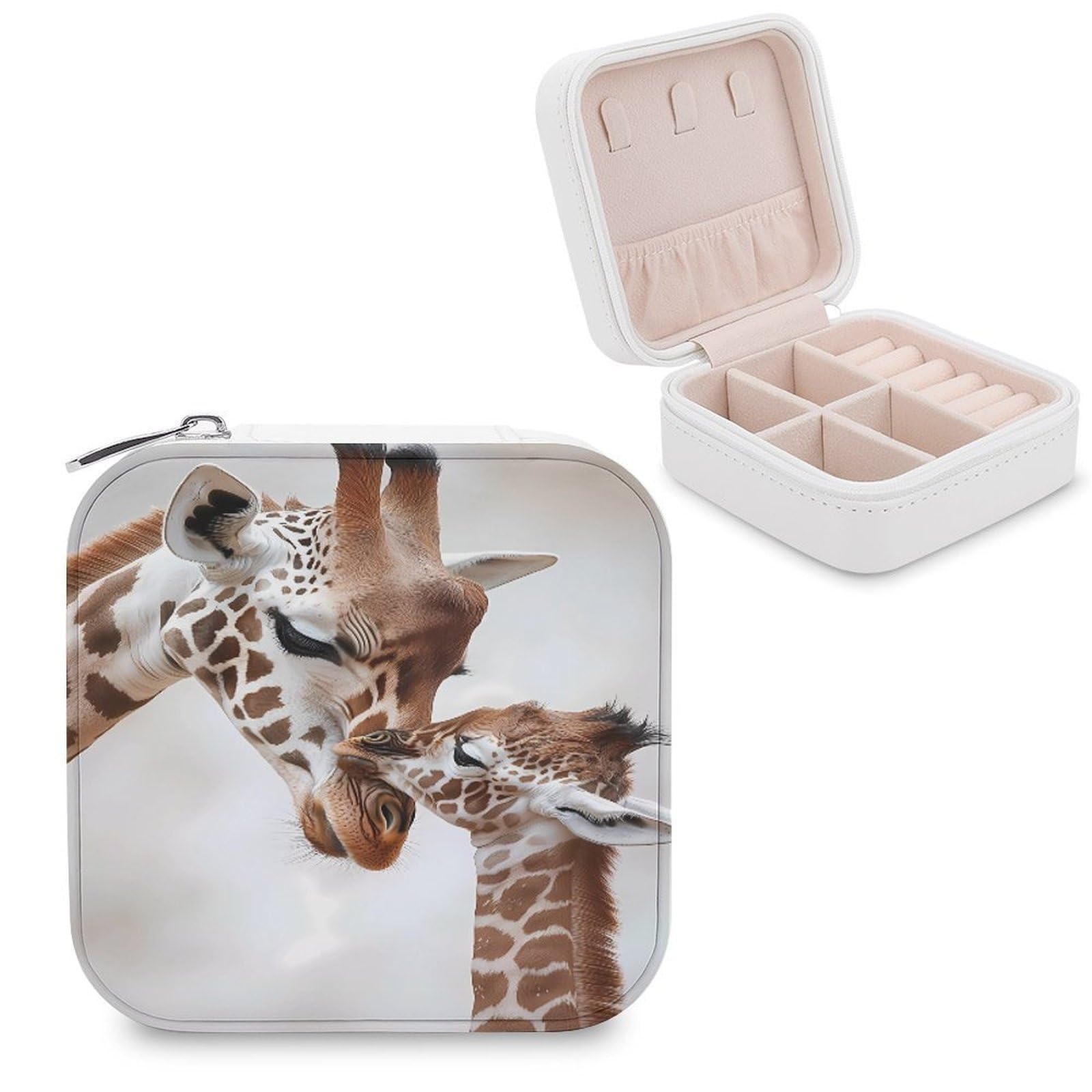 CUTJMDNGH Giraffe Mamas Love Jewelry Box for Women Jewellery Case Organizer Storage Boxes Craft