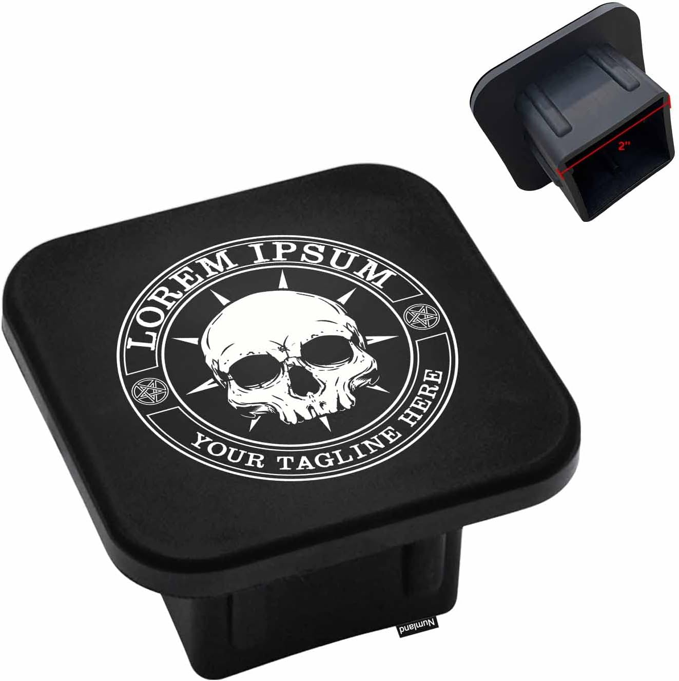 Numland AUTO Trailer Hitch Cover, 2 inch Tow Receiver Tube