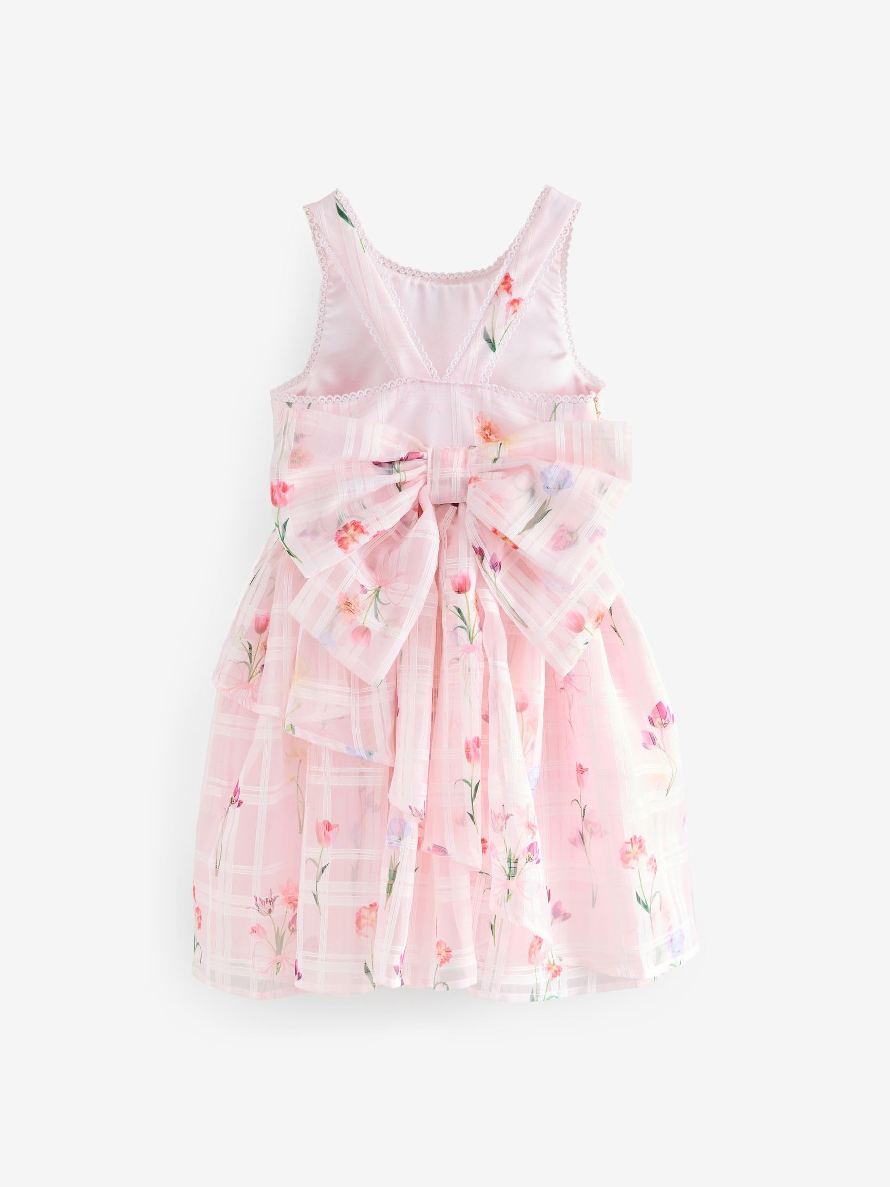 Mädchen Kleid mit Ausbrenner-Design am Rücken