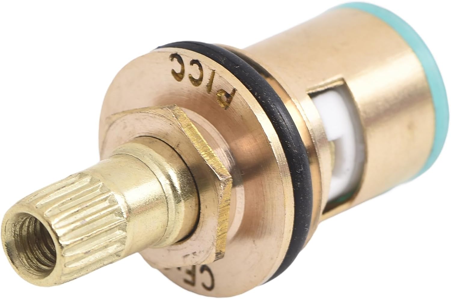 1/2 Inch 20 Teeth Ceramic Tap Cartridge, Quarter Turn Valve Replacement for BSP Faucets, Copper Core Iron Rod Disc, Red, 45mm Height for Bathroom Kitchen Sink Repair