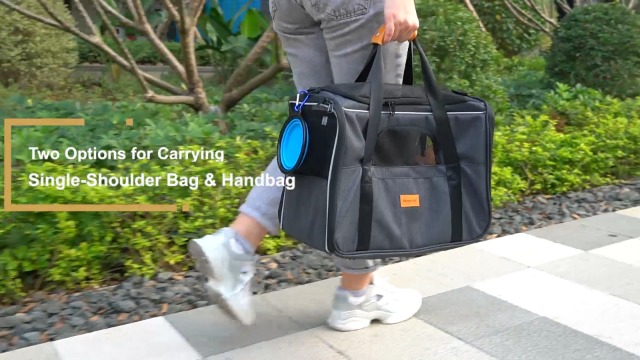 Cat Carrier Dog Carrier, Pet Travel Carrier Airline Approved for Small Dogs Puppies Cats of 15lbs, Portable Pet… - Image 8