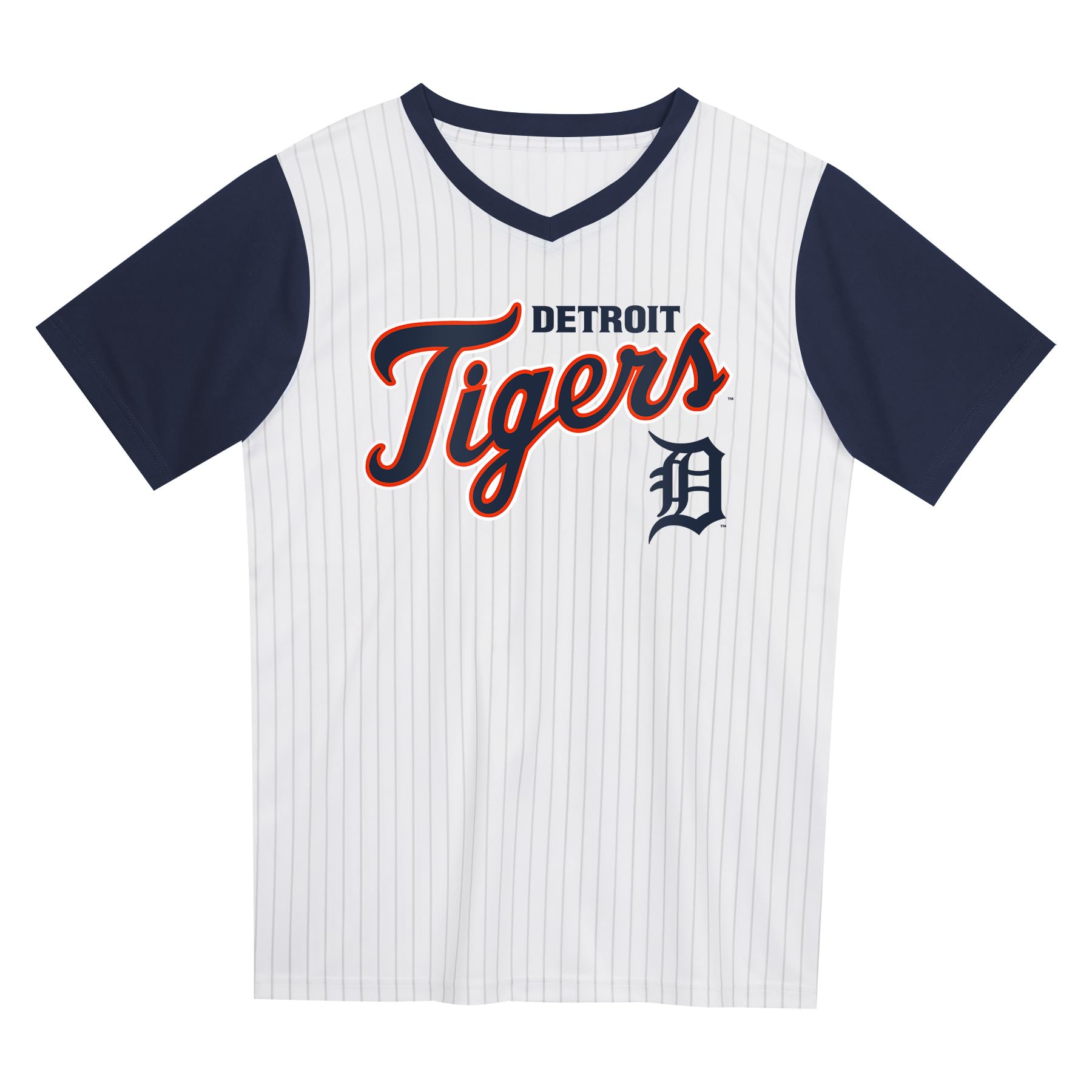 Outerstuff MLB Kids Pinstripe V-Neck Jersey