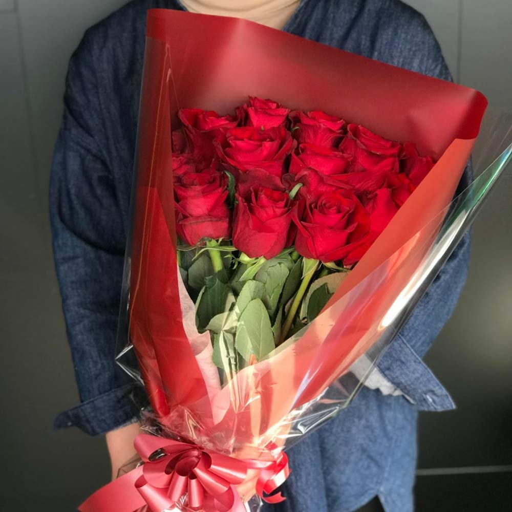 いく 薔薇セット 花束（レッドバラ11本、ピンクのユリなど） GF00294 - ショップ