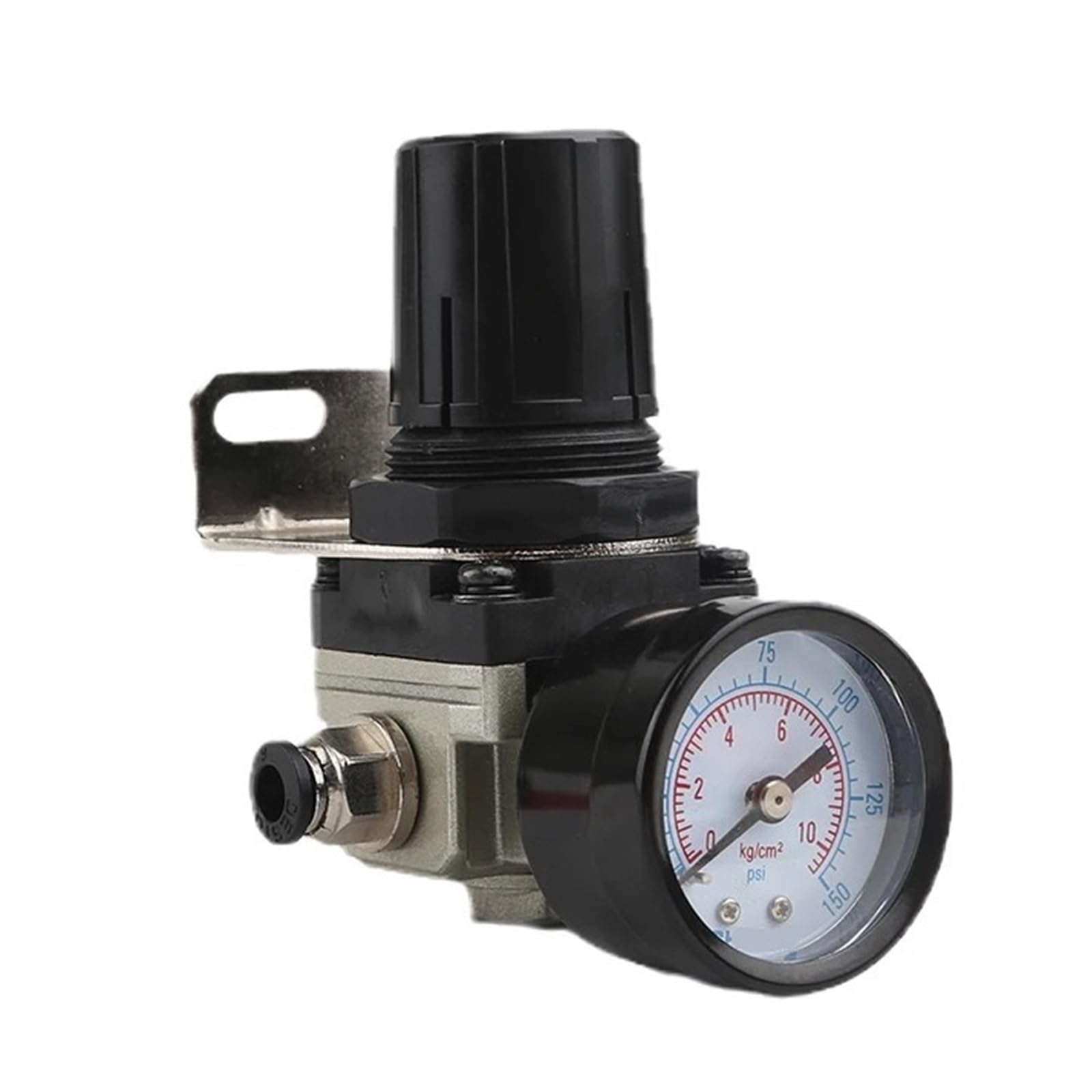 AR2000 G1/4 Mini regolatore di pressione aria Valvola di riduzione pneumatica regolabile con manometro for compressore AR3000-03 AR4000-04(AR4000-06)