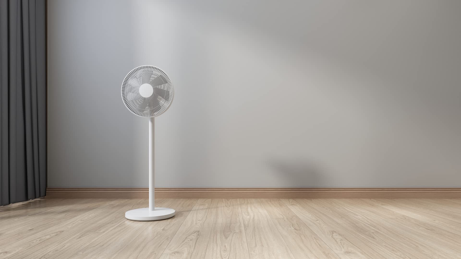 Xiaomi Mi Smart Standing Fan 2 Lite - Ventilatore da tavolo e piantana con connessione opzionale per iOS/Android Mi Home (38 W, 38-58 dB, 3 livelli di velocità, compatibile con Alexa e Google