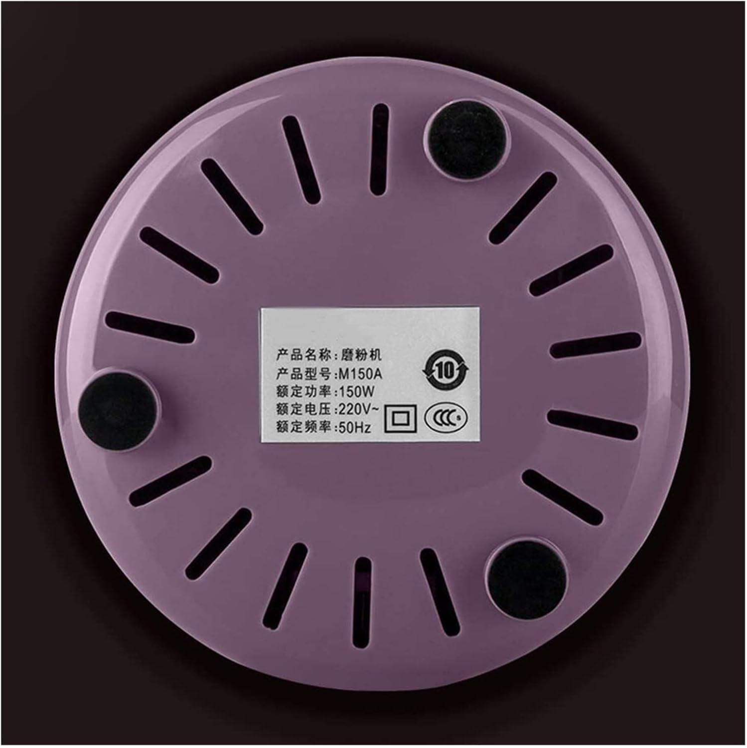 Refillable Pepper Mill Spices Grinder, 220V Electric Coffee Bean Grinder Mill, Also For Spices, Pepper, Herbs, Nuts Salt Peppercorn Shakers, 17*9.6cm, Purple