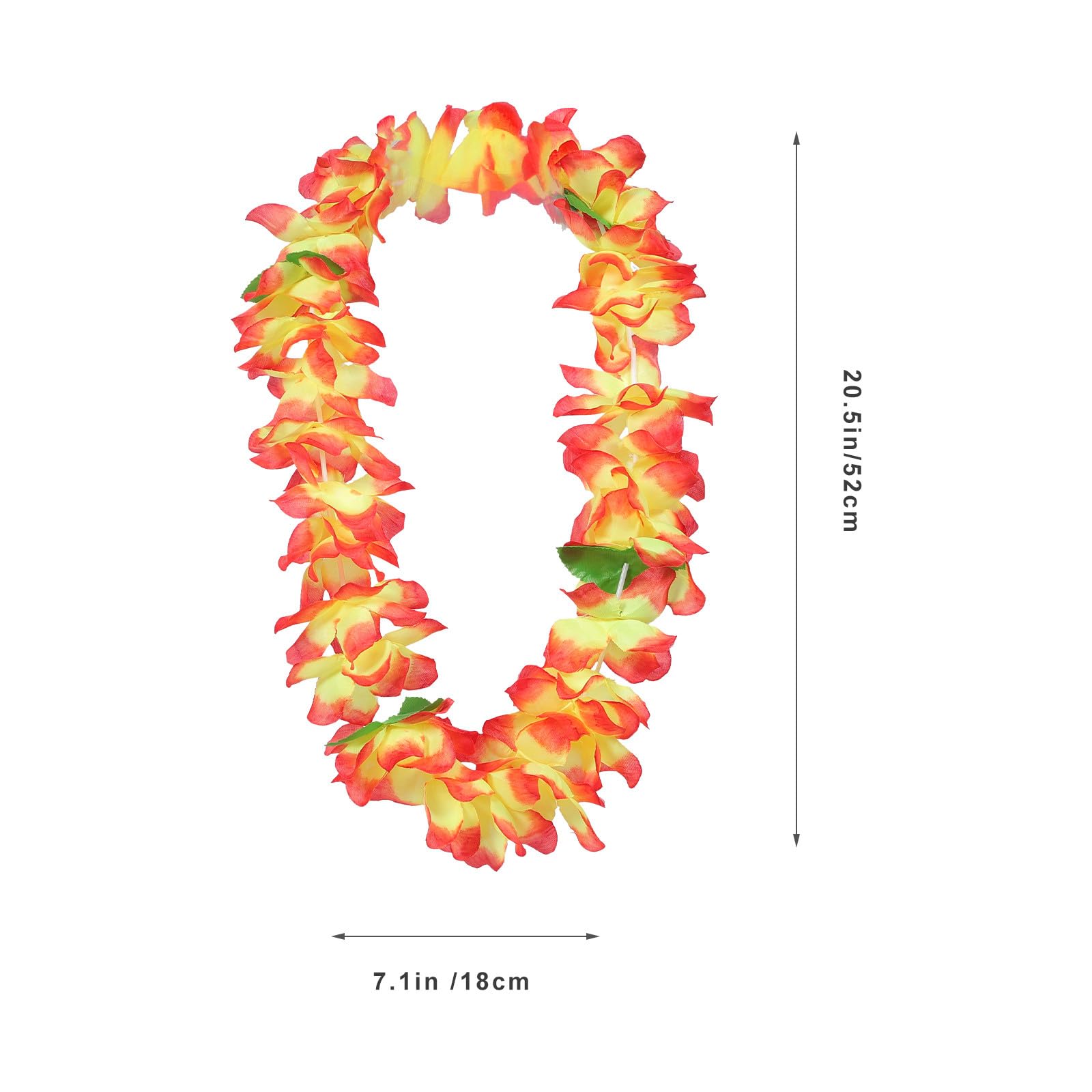 TOPBATHY 12 Pezzi Collane di Fiori Hawaiane per Festa Luau Ghirlanda Spessa e Tessuto Naturale, Accessori Comodi e Resistenti per Adulti in Festa e Fotografia