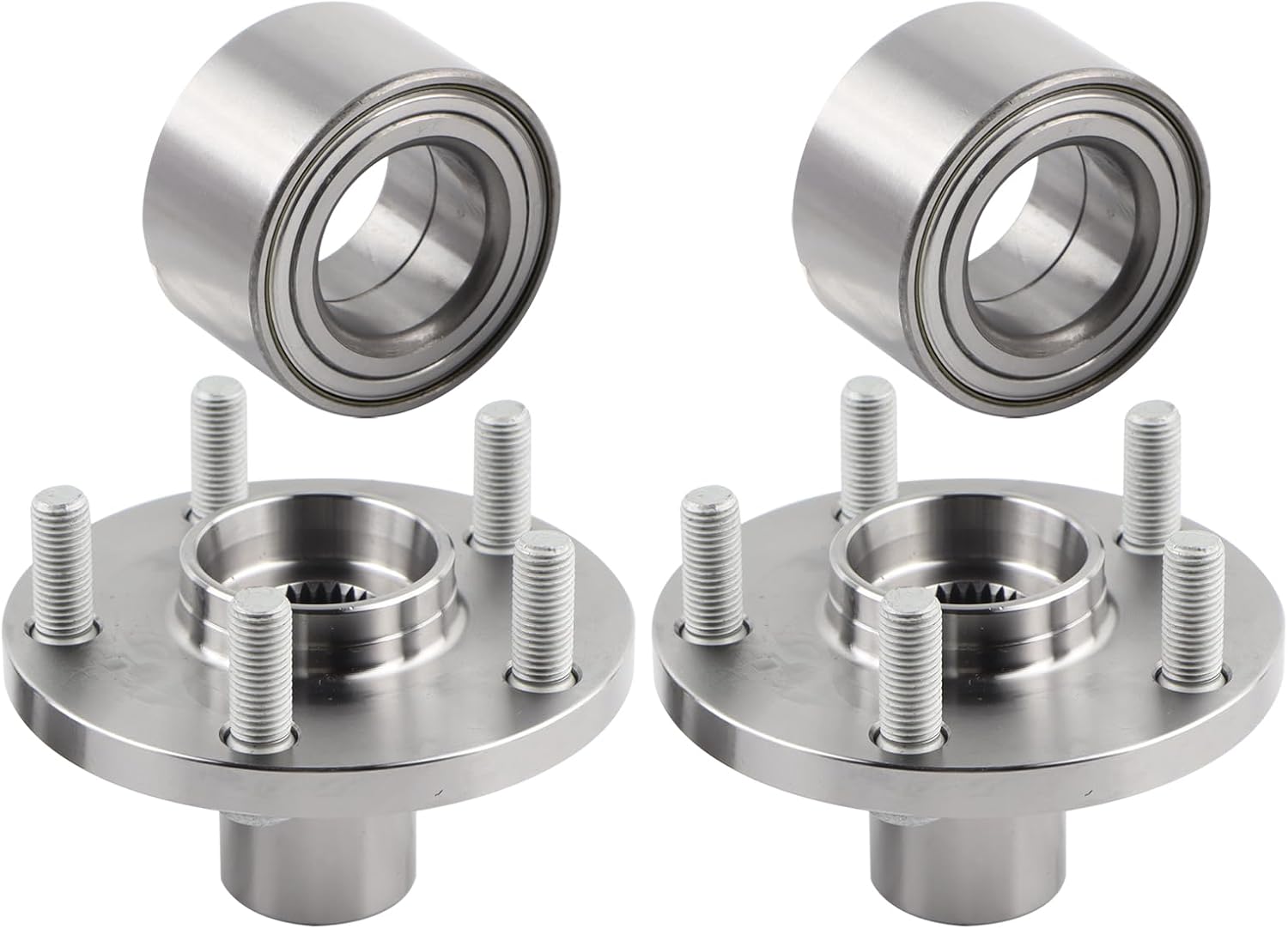 2 x Front Wheel Hub Bearing Assembly Compatible with 2000-2005 Toyota Celica, 2003-2019 Corolla, 2003-2013 Matrix, 2003-2008 Pontiac Vibe, Replace 4350232080 4350202080