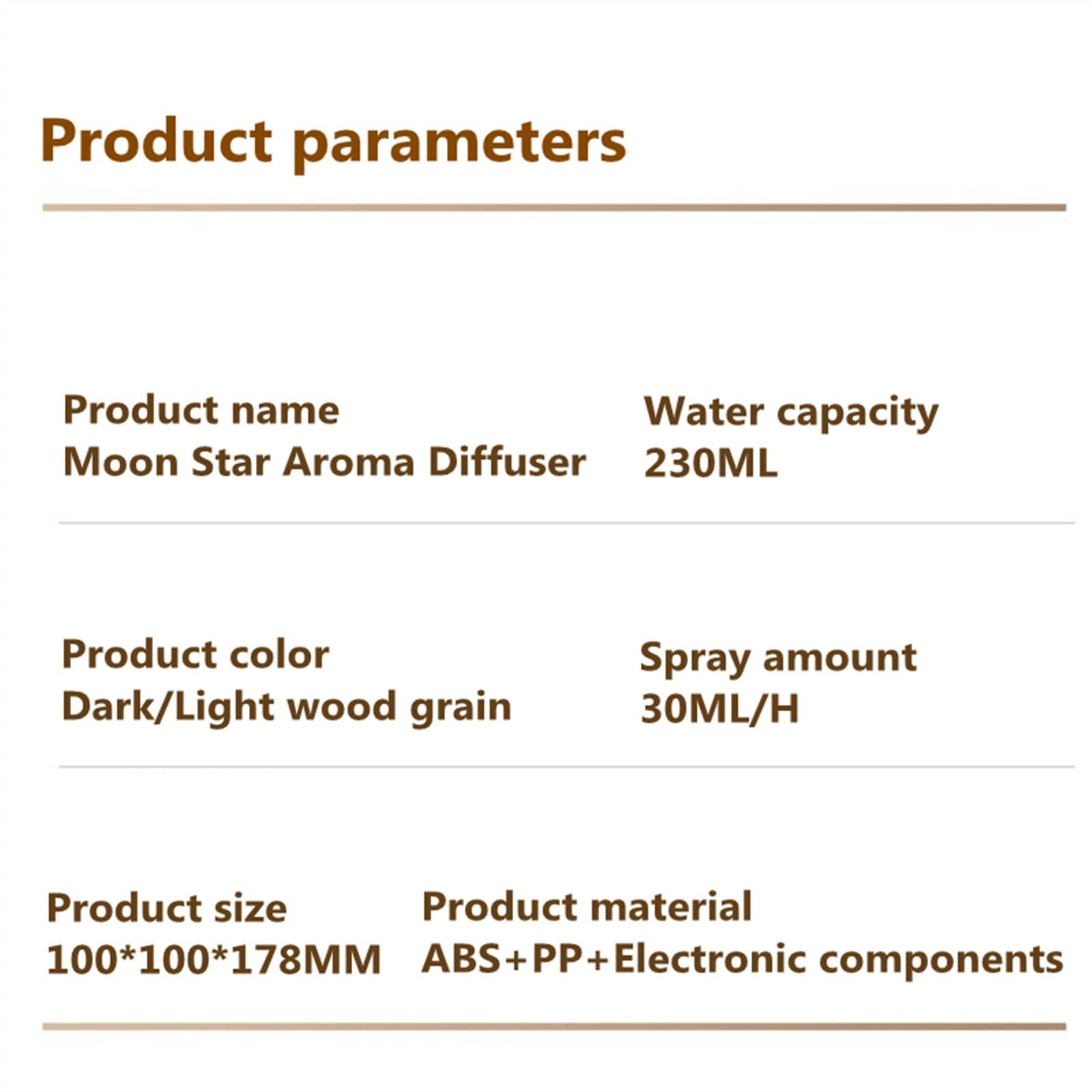 Nawilżacz mgiełki 230 ml wydrążony aromaterapia drewna USB nawilżacz powietrza ultradźwiękowy chłodna mgiełka aromat dyfuzor olejków eterycznych vaporizer nawilżacz (kolor: B)