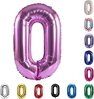 Vista 97 de YPSelected Globo de aluminio grande de 32 pulgadas con número de helio, cumpleaños, boda, fiesta, 0-9 (azul bebé, 2)