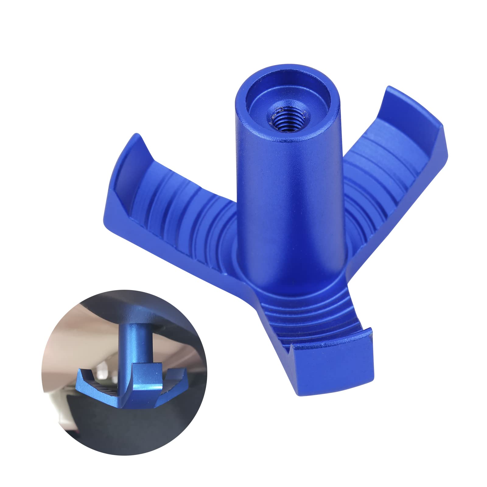 VASTAUTO Trunk Hook for Model 3 2018-2022, Made of Aluminum Rear Trunk Grocery Bag Hook (Blue)