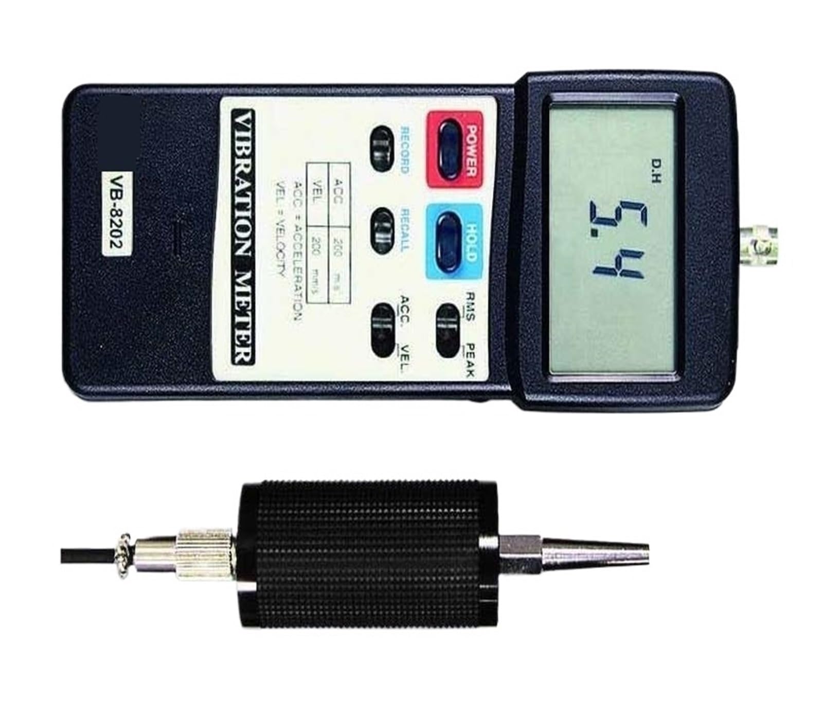 Vibrationsmesser, VB-8202 Schwingungsmesser Geschwindigkeit: 200 mm/s Beschleunigung: 200 m/s^2 Frequenz: 10 Hz–1 kHz