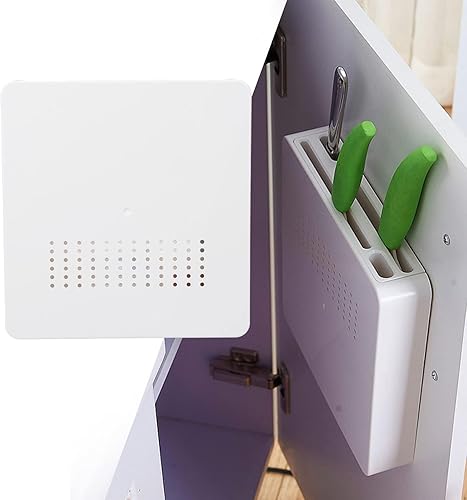 Estante para cuchillos soporte oculto para cuchillos de cocina para evitar lesiones transpirable para montar en la pared para la cocina del hogar