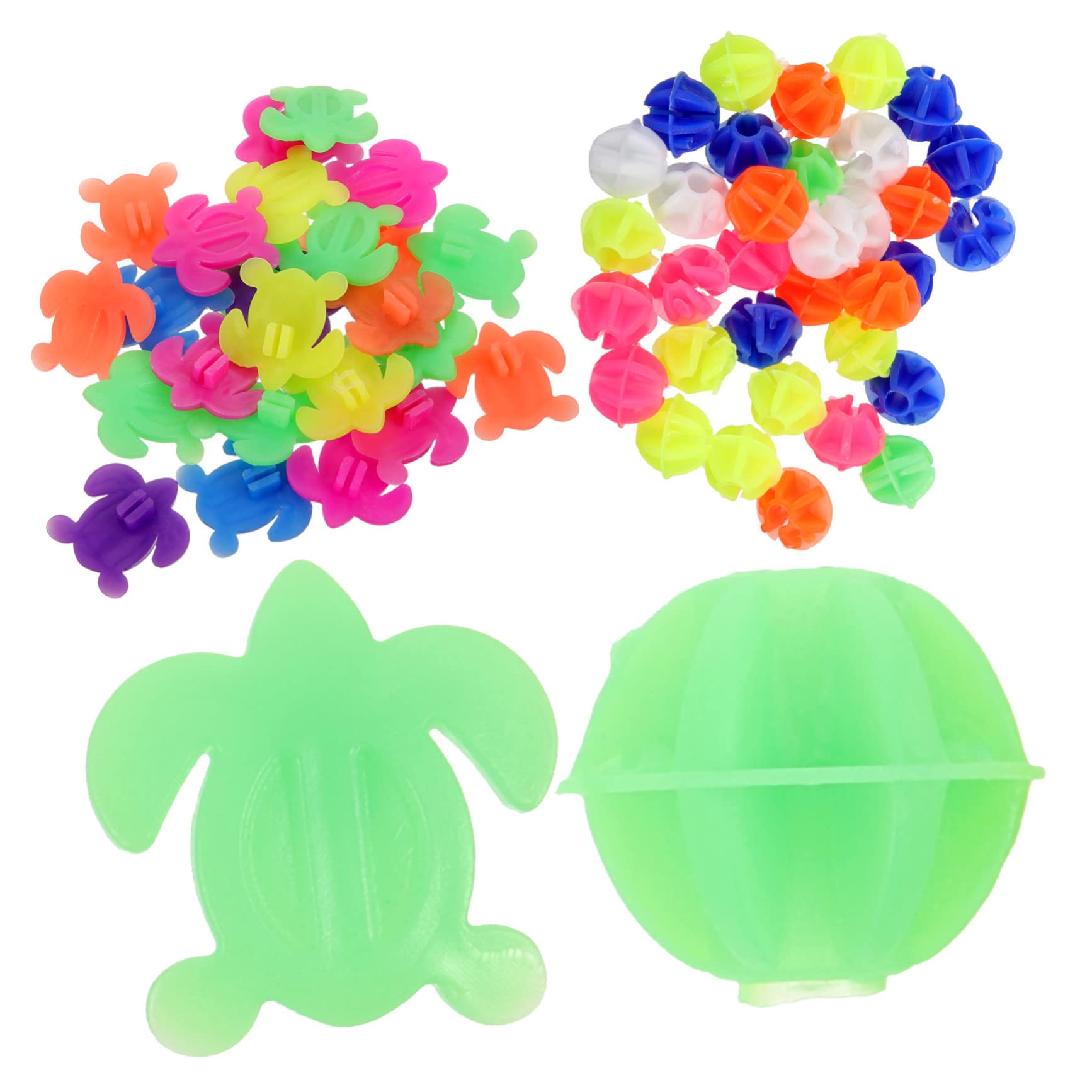 KICHOUSE 61Pcs Bike Spoke Beads Durable Plastic Wheel Decor Easy to Install Bicycle Spoke Decorations Fun Accessories for Bikes Includes and Mixed Color