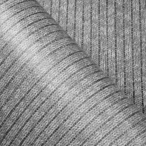 LaCheery Gray Knitted Woven Wallpaper Grey Fabric Contact Paper 160