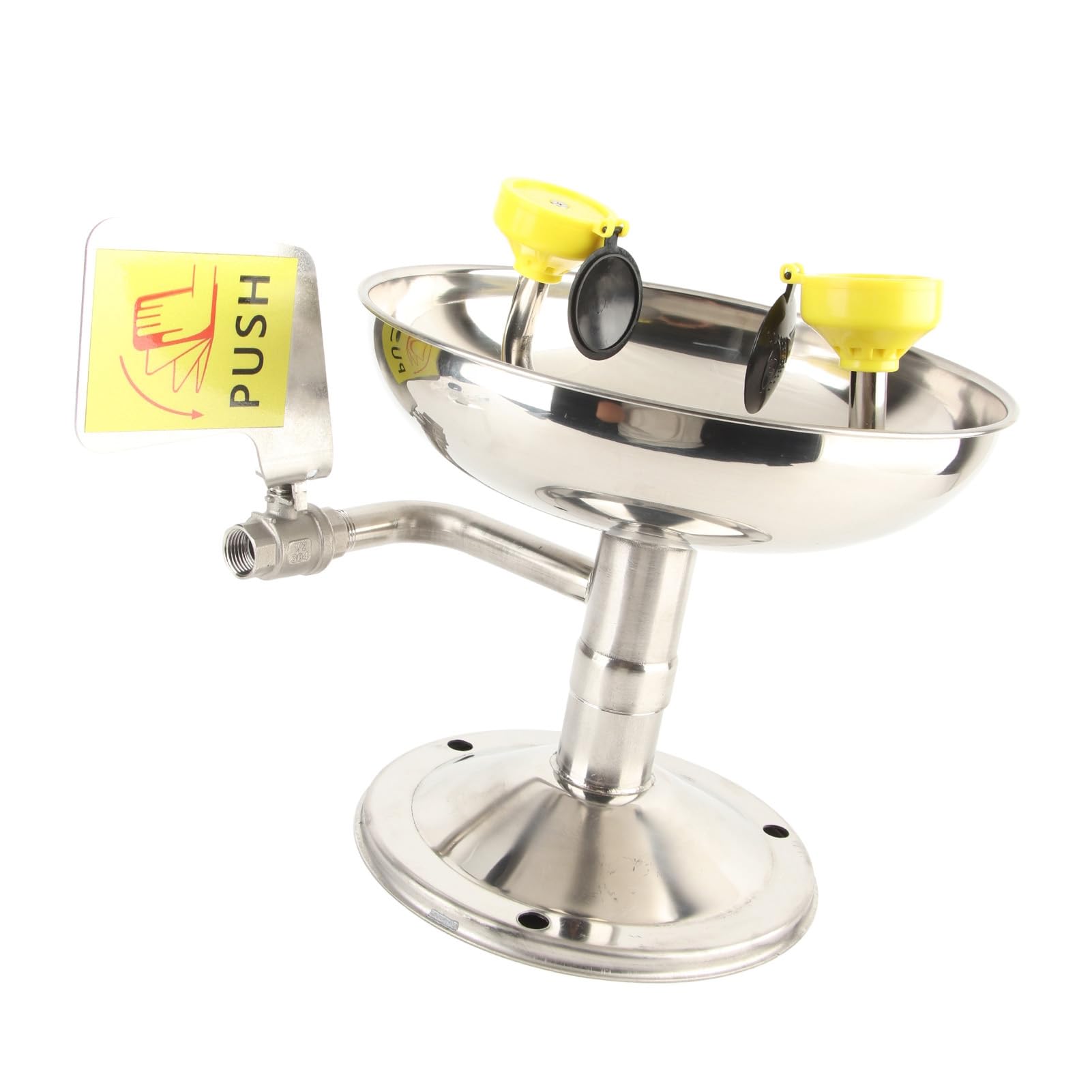 Estaci n de Lavado de Ojos con Boquilla Doble de Acero Inoxidable 304 Lavaojos de Emergencia para Laboratorios F bricas y Cl nicas Compatible con Normas ANSI Z358 1
