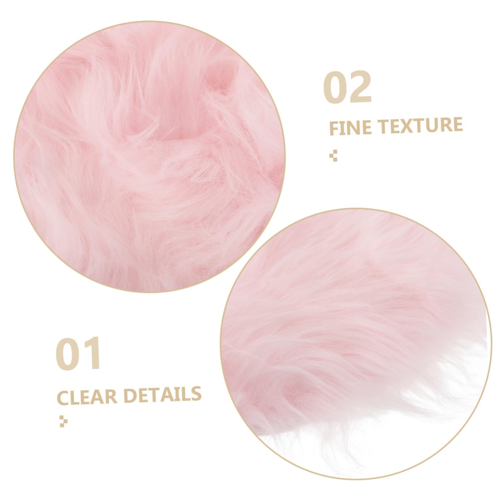 Toyvian Tapis De Chevet Rose pour Chambre De Fille Design Forme De Fleur Dimensions Peluche Douce Et Confortable pour