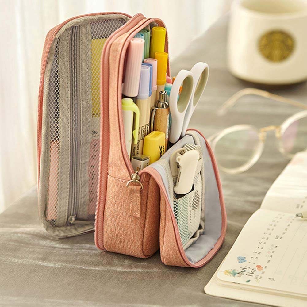 Amazon | TARATI ペンケース 筆箱 大容量 多機能 ペンポーチ立つタイプ  