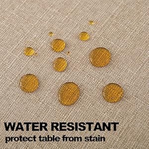 NLMUVW Natural Linen Tablecloth 84 Inch Rectangle Burlap Textured Table Cloth Water Resistant Farmhouse Rustic Table Cover for Kitchen Dining Coffee, 54 x 84 Inch NLMUVW Natural Linen Tablecloth 84 Inch Rectangle Burlap Textured Table Cloth Water Resistant Farmhouse Rustic Table Cover for Kitchen Dining Coffee 54 x 84 Inch