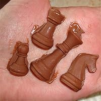 Vista 6 de 2Pcs Chess Piece Chocolate Candy Molds, International Chess Silicone Mold Epoxy Resin Craft Casting Fondant Paper Clay Wax Melt Mold