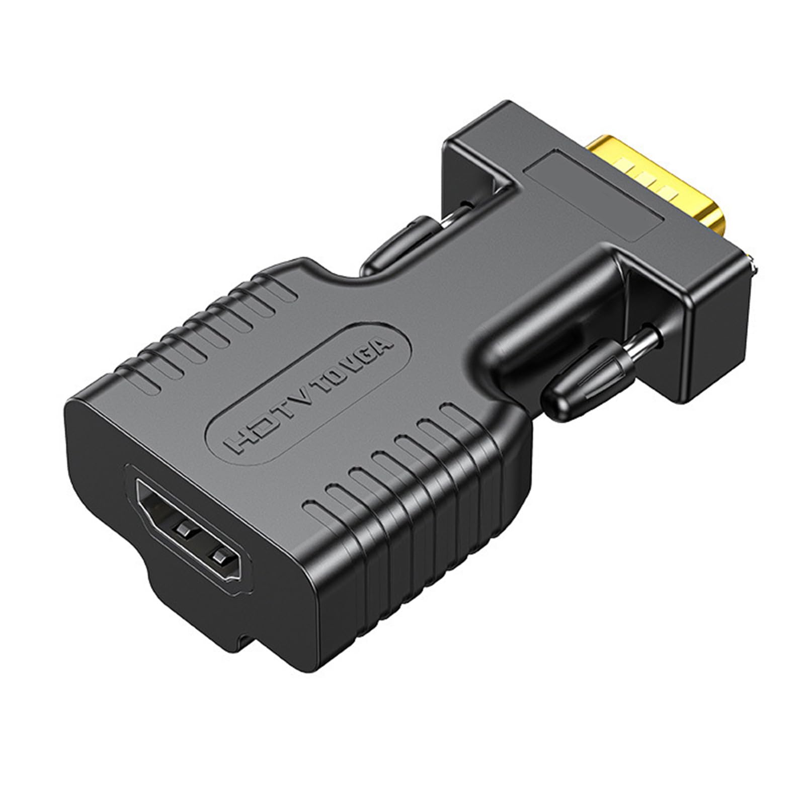 Ozeau VGA to HDMIcompatible Adapter Converters with 3.5mm 1080P VGA Input Source to Monitors/LCD Connectors