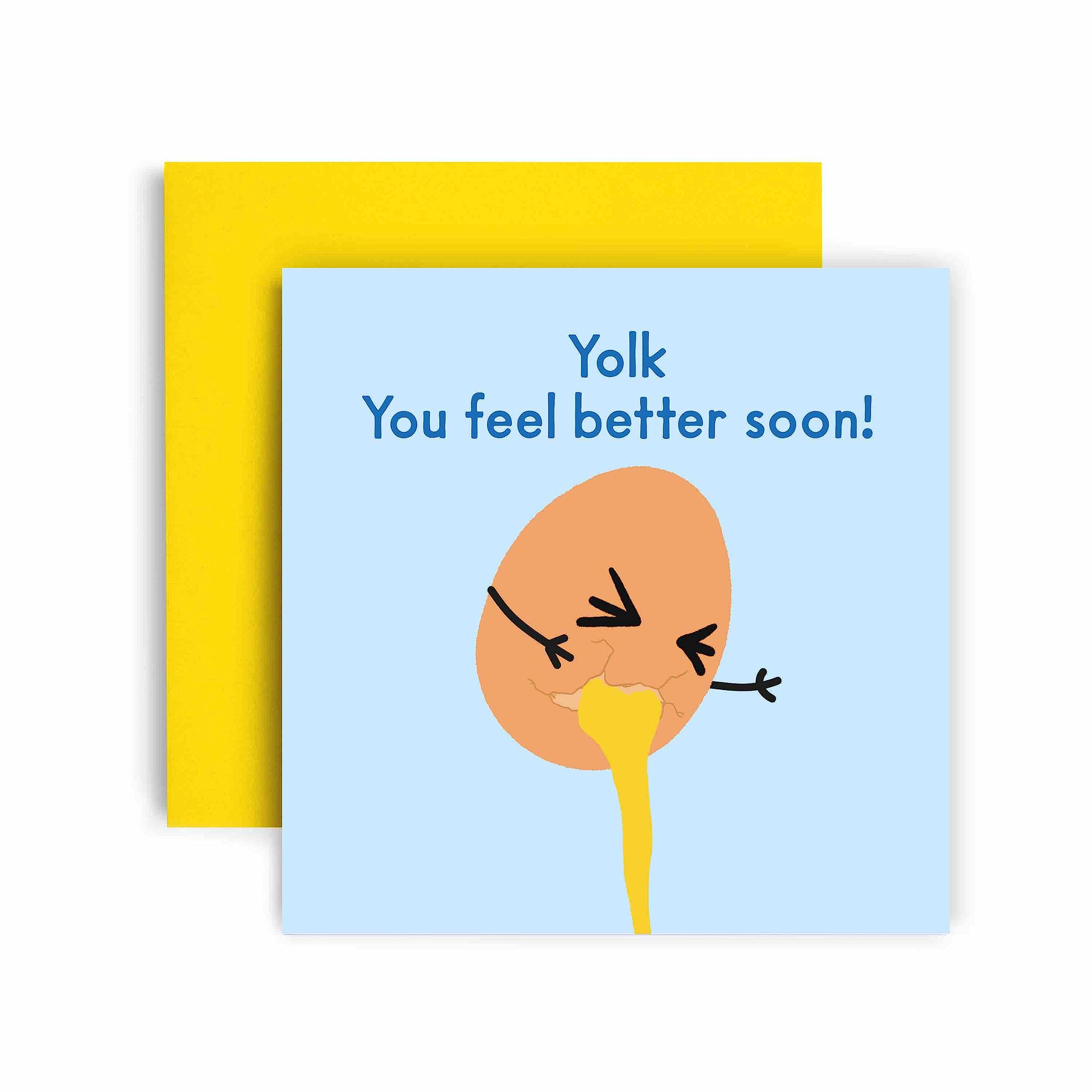 Huxters Get Well Soon Karte – Lustige Whale Karte „Get Whale Soon“ Für Kollegen, Familie, Freunde, 14,8 Cm