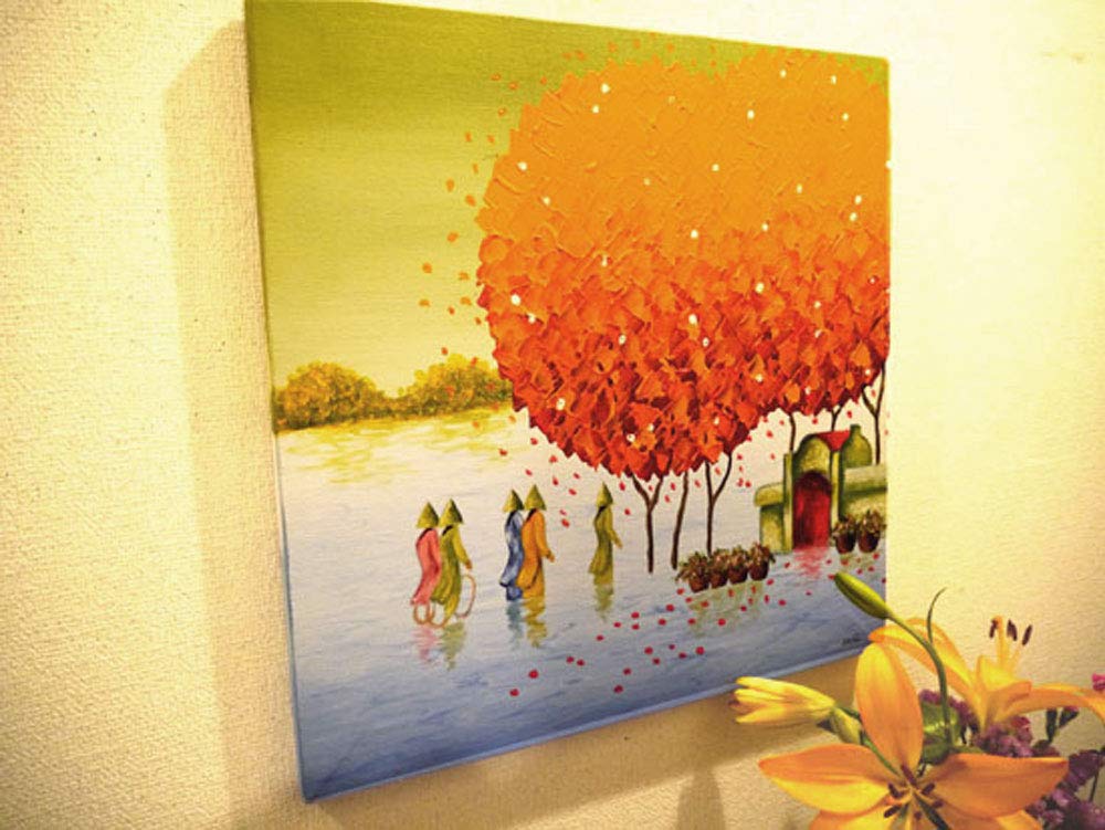 Amazon.co.jp: 【アジアン ベトナム雑貨】モダン アクリルアート