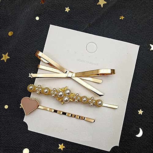 Sajani 3Pcs Styling Hair Pin/ Metal Hair Pins/ Pearl Hair Clip/ Styling Hair Accessories For Women & Girls