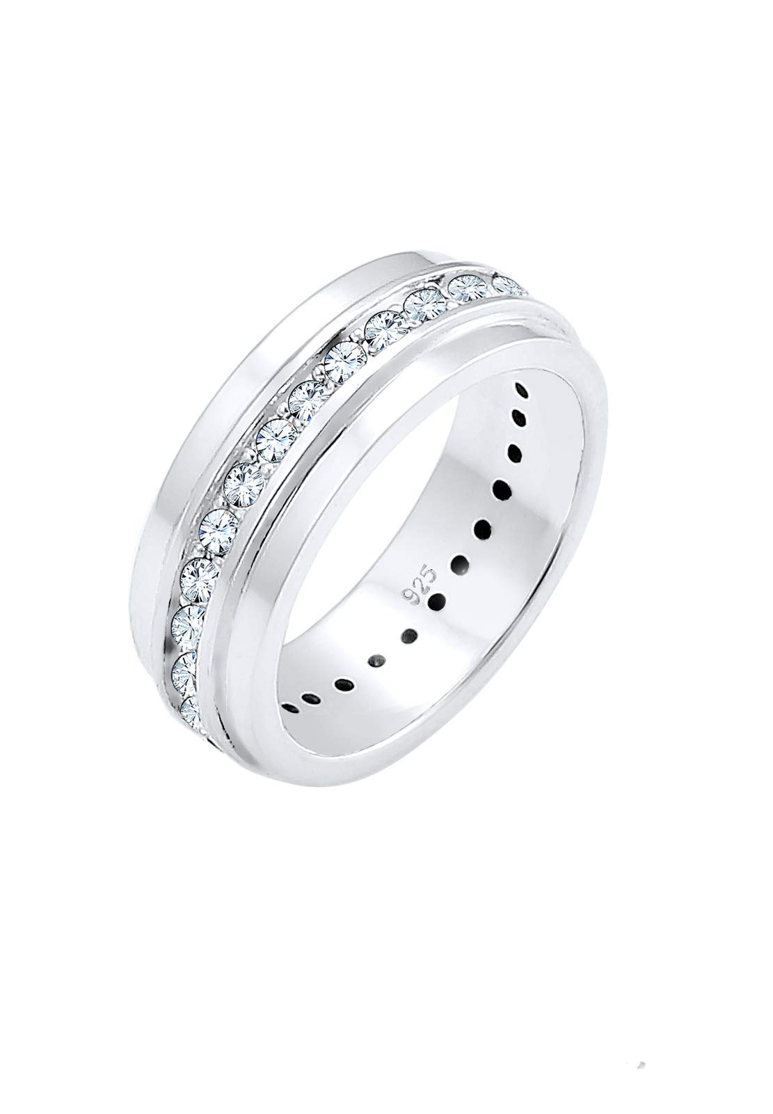 Elli Ring Classic Solitaire Crystals 925 Sterling Silver