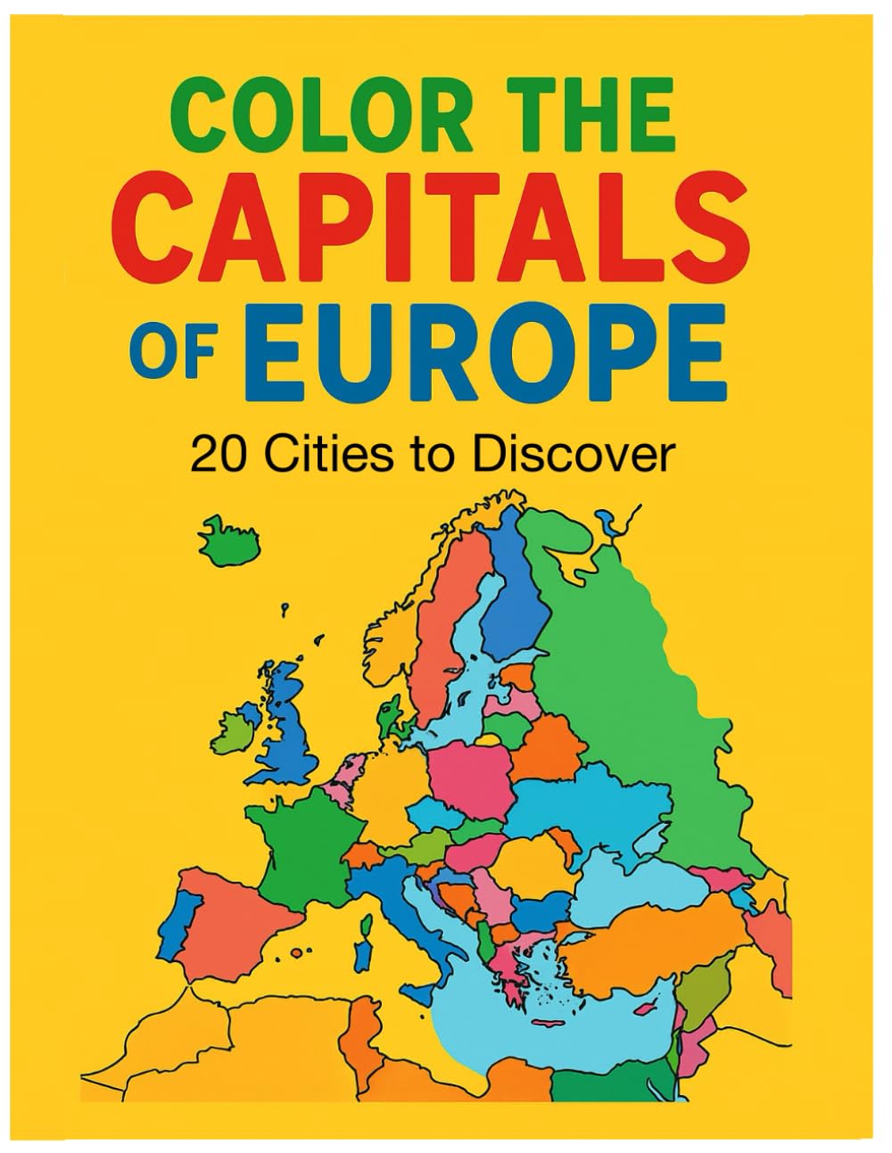 Color the Capitals of Europe - 20 Cities to Discover