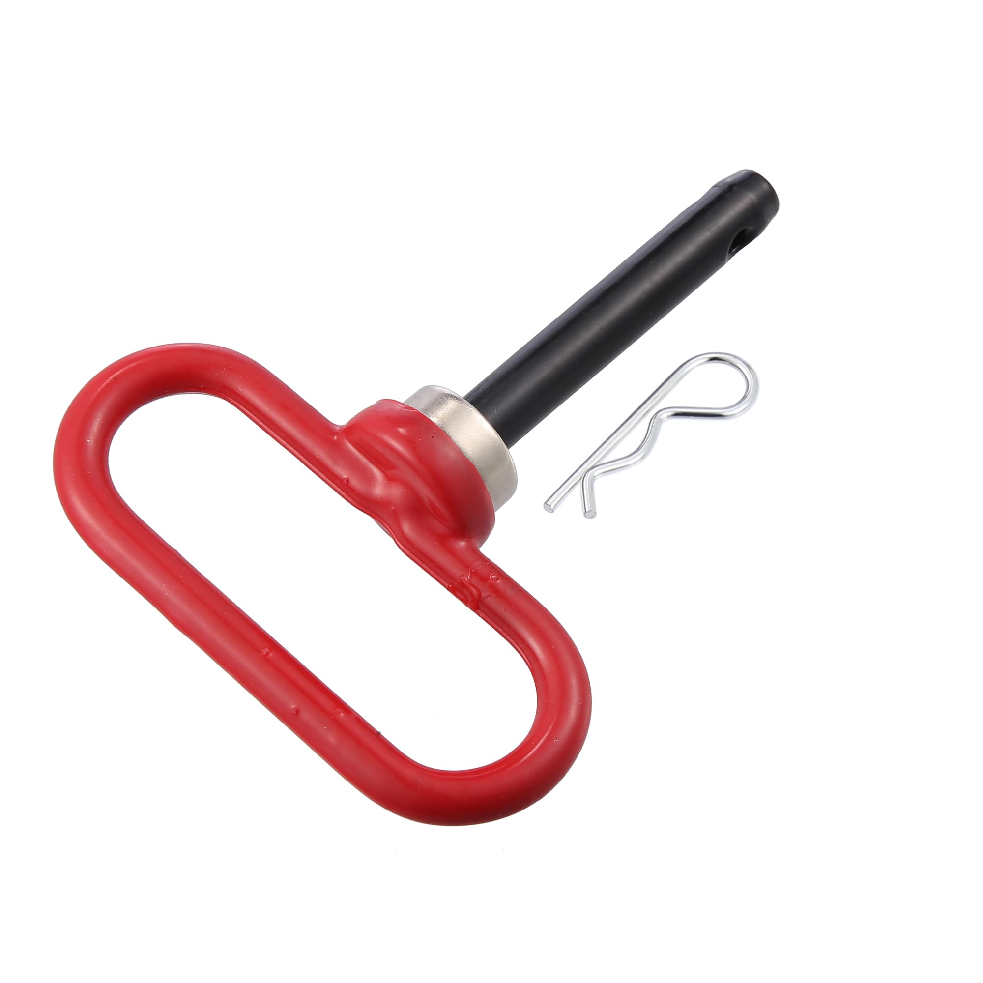 A ABSOPRO Vehicle Magnetic Trailer Towing Hitch Clips Pins 5"-3.5" Red, 5.51"x4.33"