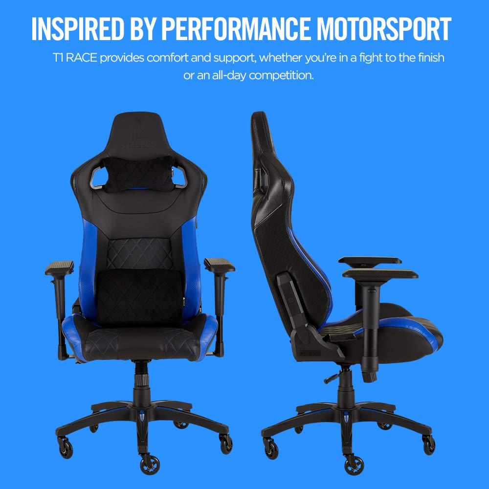 Corsair T1 Race - Faux Leather Racing Gaming Chair, Easy Assembly ...