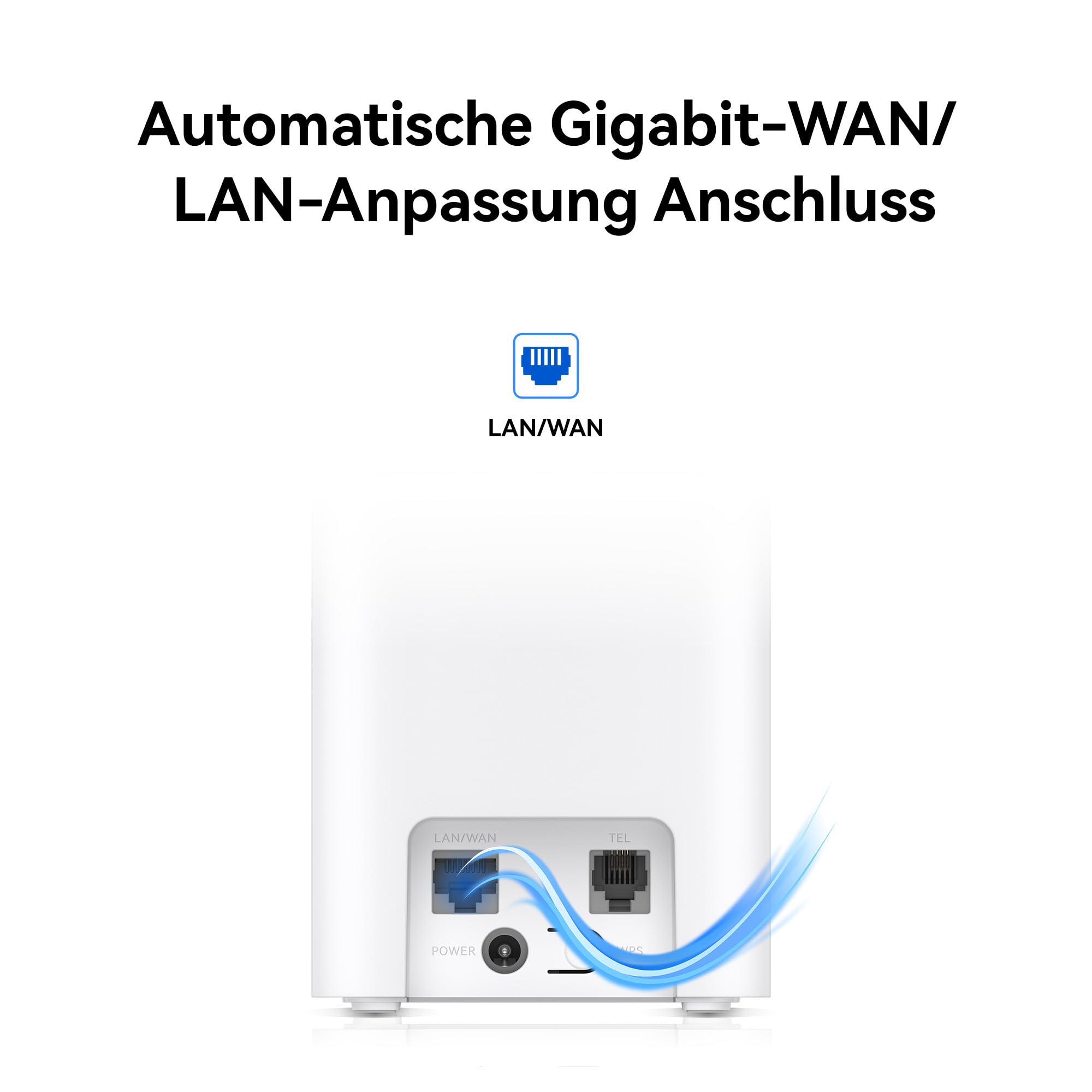 5G CPE 5s, H153, 5G Router SIM, Wi-Fi 6 AX3000, DL 3600 Mbit/s/UL 500 Mbit/s, 9-dBi-Antenne mit hoher Verstärkung, LAN/WAN-Anschluss, Visualisierte WLAN-Diagnose, Home Broadband Mesh+