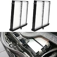 Vista 6 de Paquete de 2 filtros de aire de cabina blancos para Mazda 3,2020-2022 Mazda CX-30 2020-2022, repuesto OE BDTS61J6X, MP111BDGF, BDGF-61-J6X
