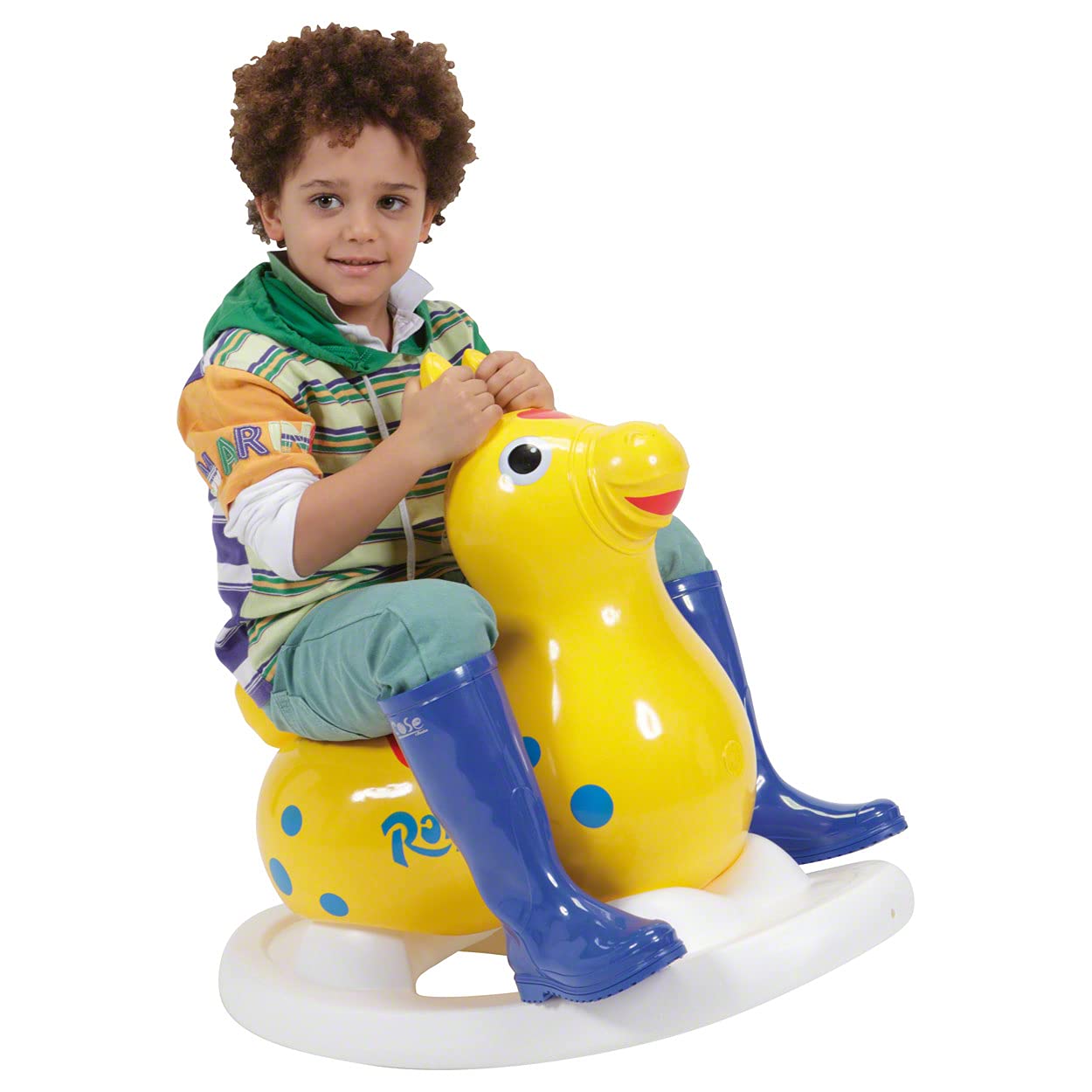 Sport-Tec Rock’n Rody mit Kufe inkl. Pumpe – Hüpftier & Schaukelpferd für Kinder – Therapie-Spielgerät für Indoor Spielspaß, Wartezimmer & Motoriktraining