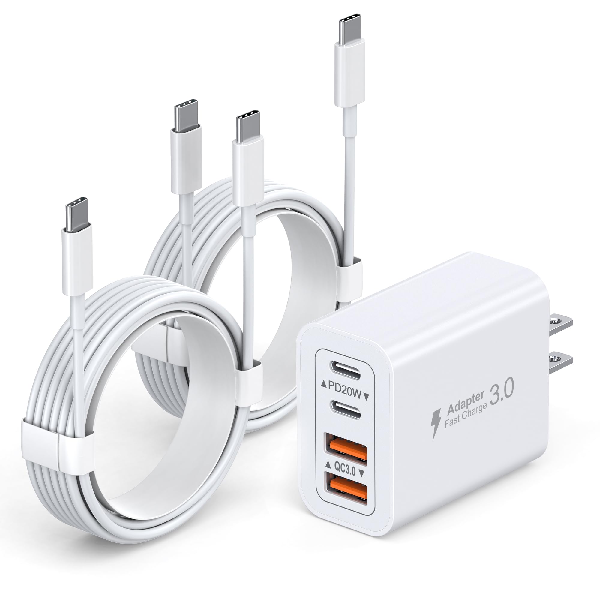 20W高速充電アダプタ &  USB-C - Cケーブル（2m） Amazon | USB コンセント20W PD iPhone 急速充電 USB C - C ケーブル