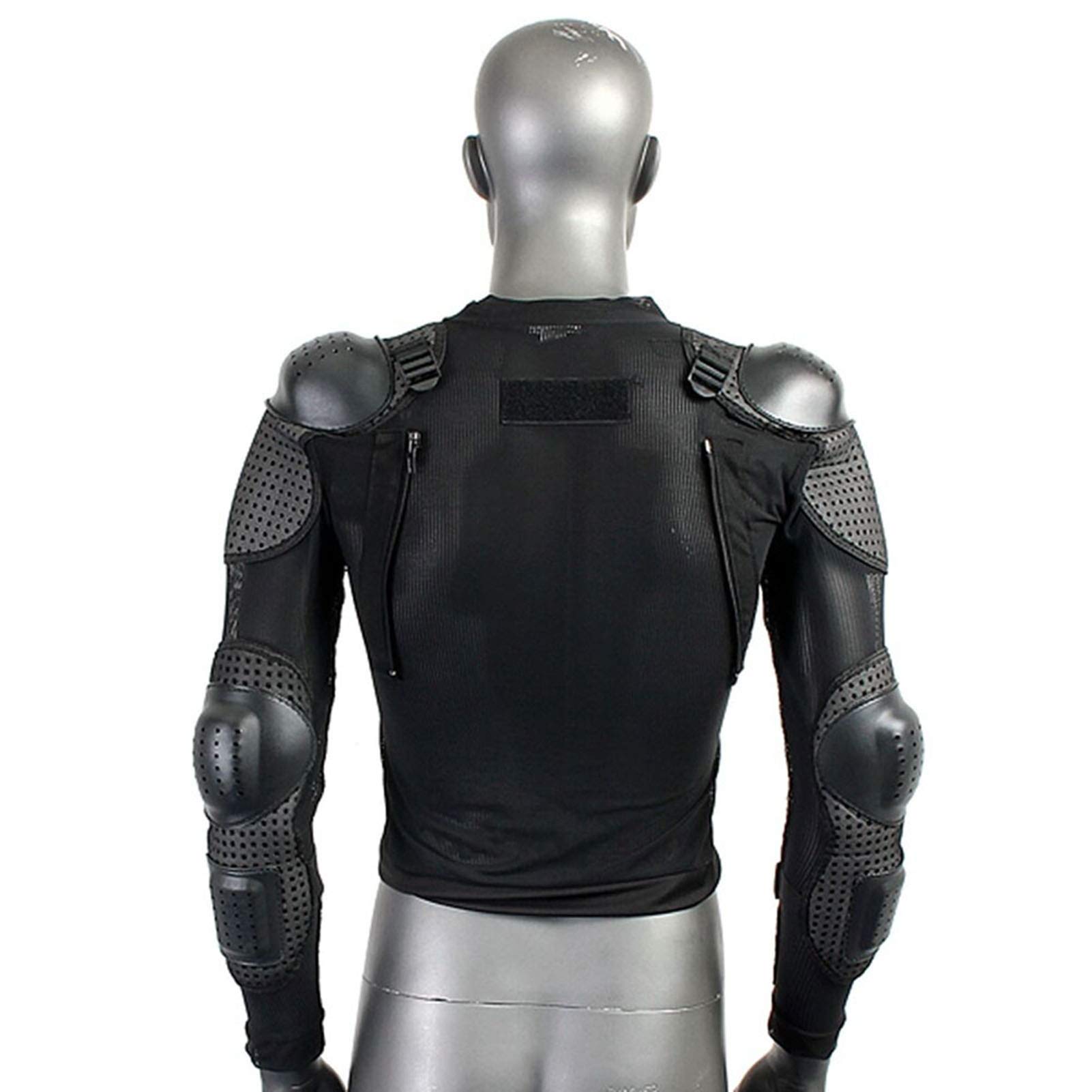 Chaqueta de Motociclismo Cinturón Ajustable Protección de Nailon Transpirable de Alta Densidad Armadura de Pecho de Hombro con PVC EVA, para Bicicleta, Motocicleta, Deportes Al