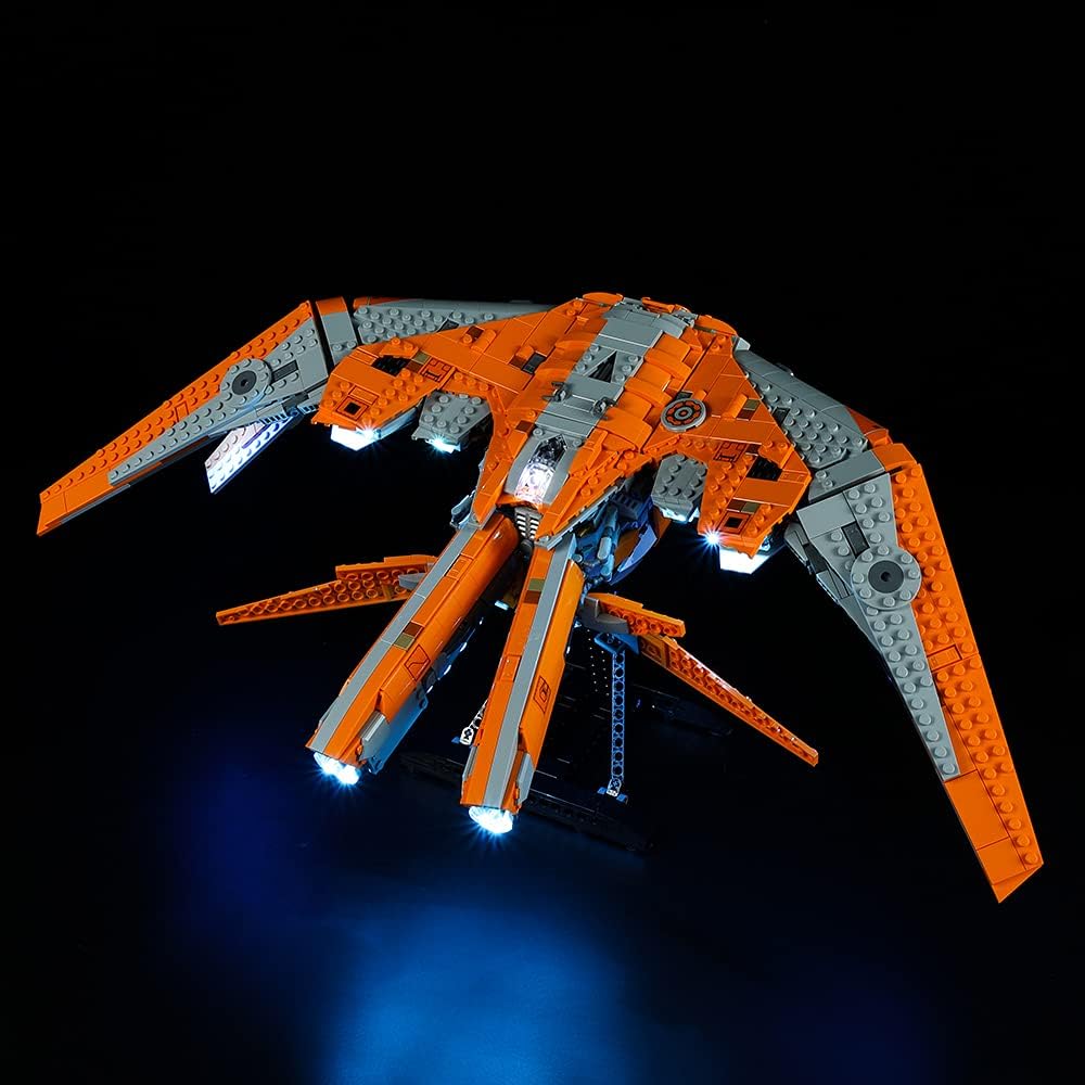 Kyglaring Led Lighting Kit for nfinity Saga The Guardians' Ship -Light Sets Compatible with Lego 76193 Building Set- Not Include The Lego Set (Standard Version)