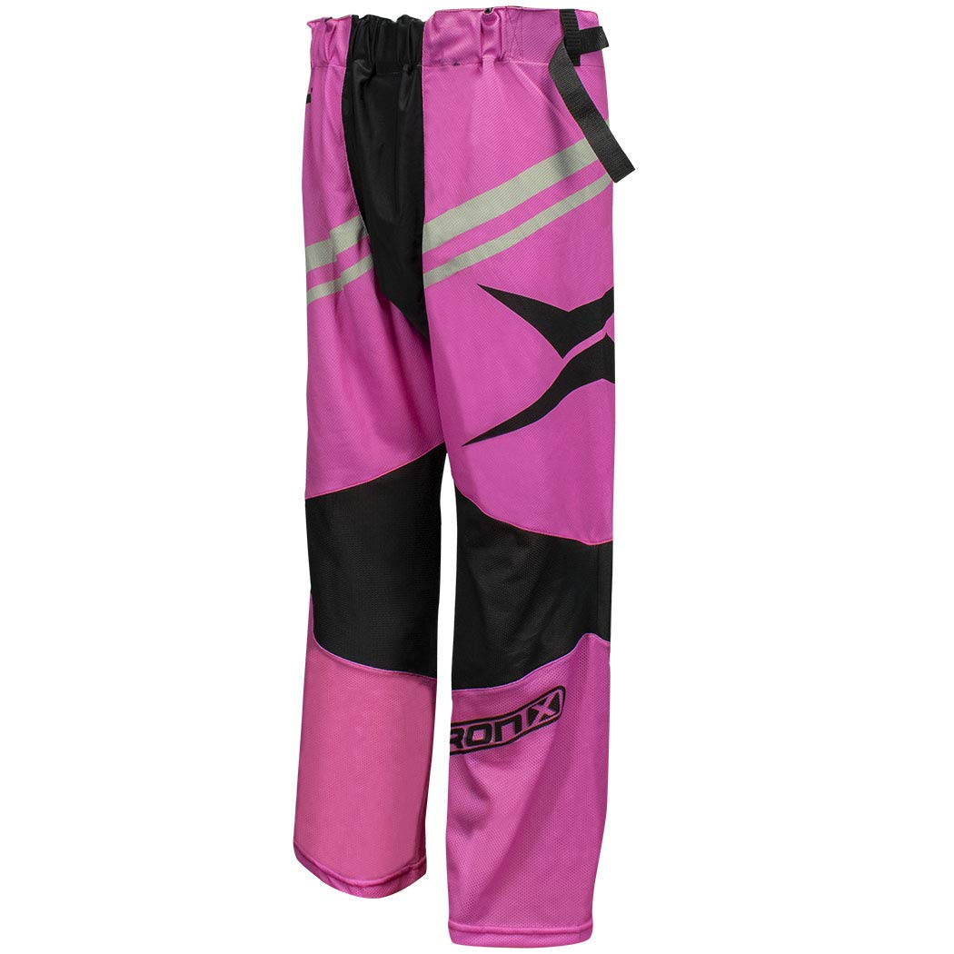 TronX Venom Inline Hockey Pants (Pink/Silver - JR L/XL)