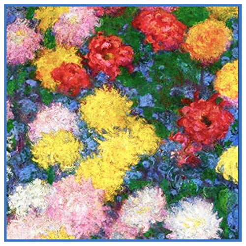 Orenco Originals Chrysanthemum Detail #1 by Claude Monet Counted Cross Stitch Pattern