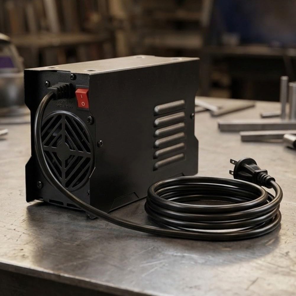 Máquina de soldadura portátil de 220 V con inversor IGBT, soldador de CC de pantalla digital para reparación de acero y hierro, herramienta compacta de soldadura doméstica para proyectos de bricolaje