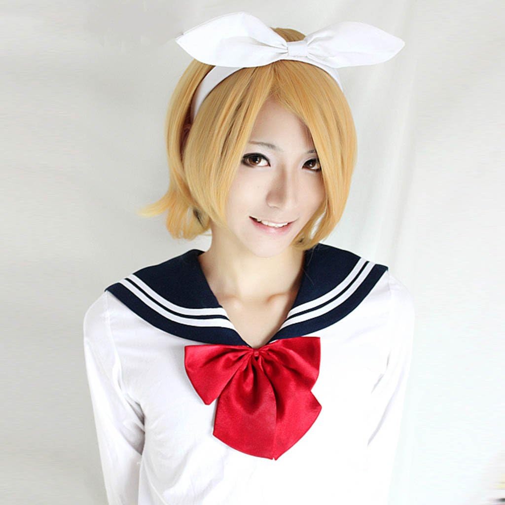 Ezcosplay® High Quality Vocaloid Kagamine Magnet Rin Len Mixed Golden Short Cosplay Wig Party Hair