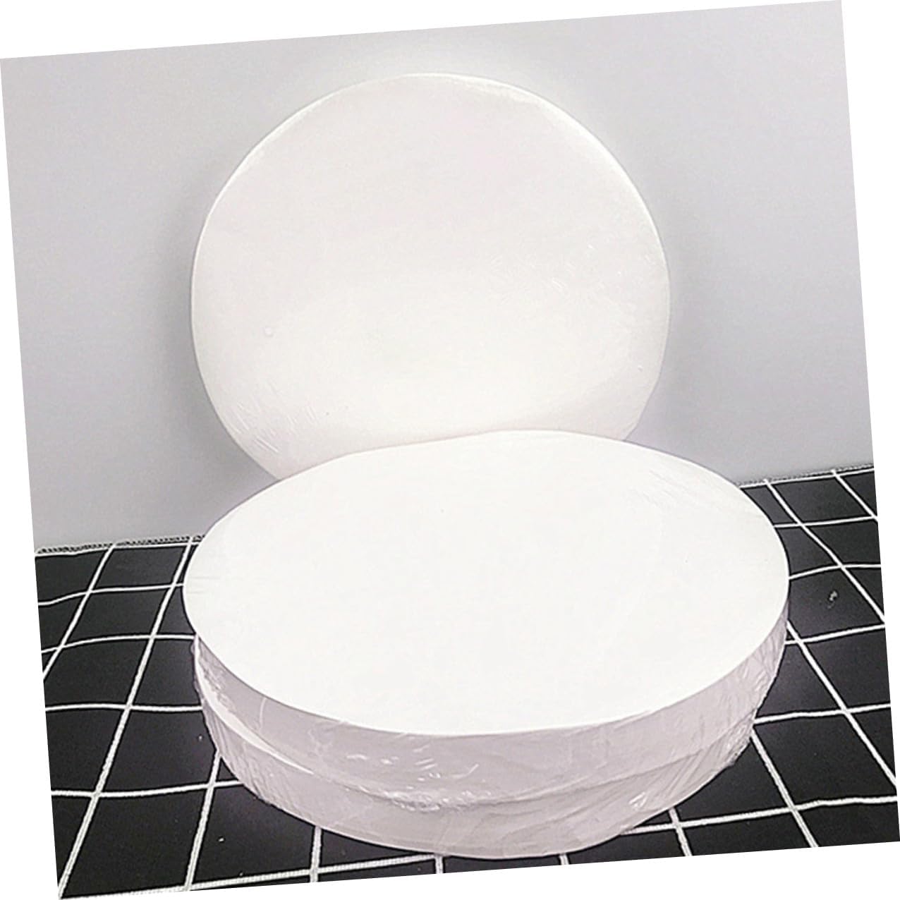 Kichvoe Baking Parchment Paper Sheets 20cm Diameter, 500 Pre-cut Non-stick Greaseproof Baking Liners for Cooking Grilling and Air Fryer Use