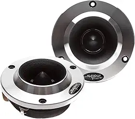 Skar Audio VX200-ST 1,8" 400 Watt Bala de Alumínio de Alta Compressão Super Tweeters, Par
