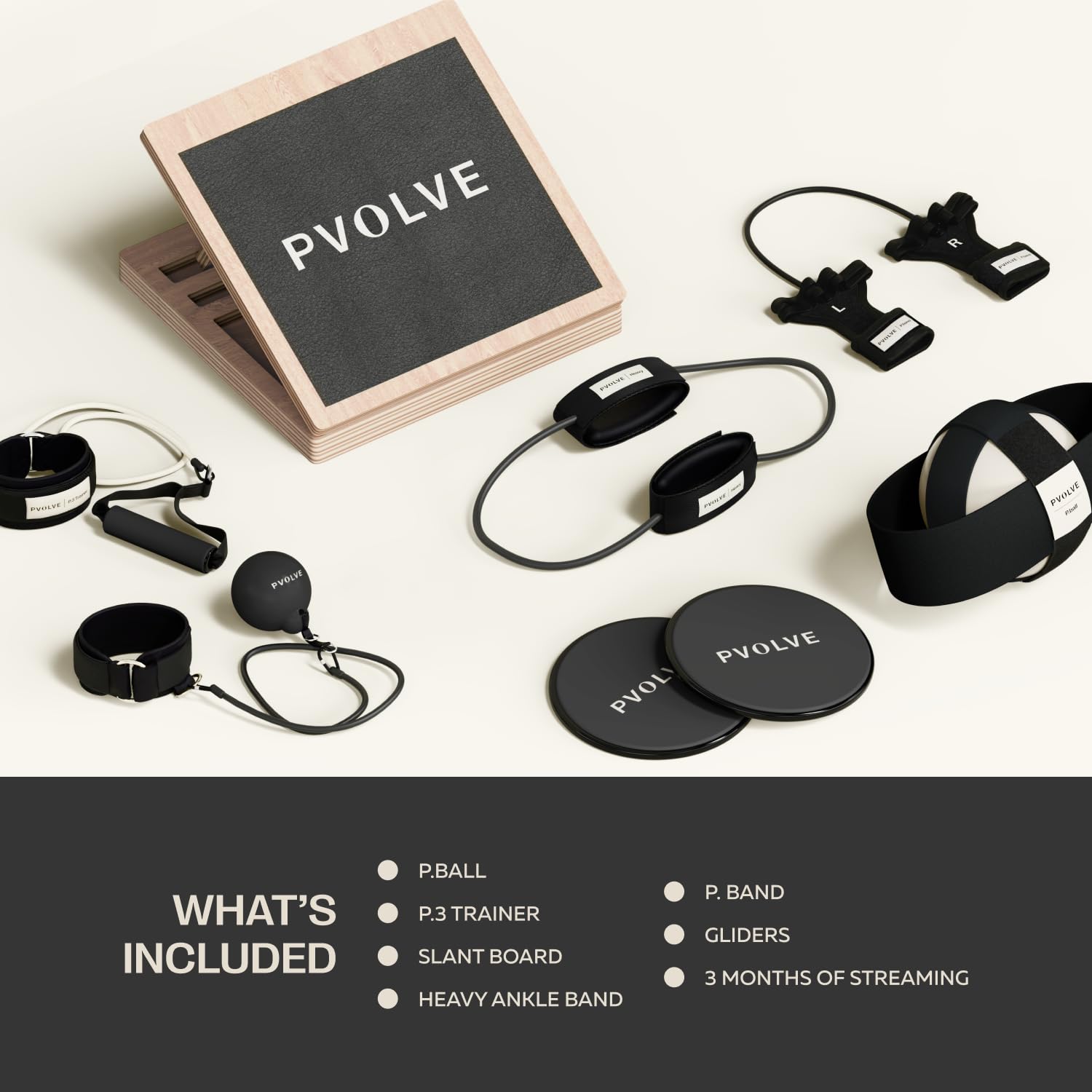 PVOLVE Home Workout Bundles - Home Gym Fitness Equipment for Total Body Strength Exercise and Recovery